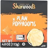 Sharwoods, Puppadums Plain, 4 Ounce