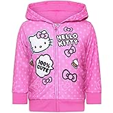 Hello Kitty Girls Zip Up Hooded Sweatshirt for Infant, Toddler and Little Kids
