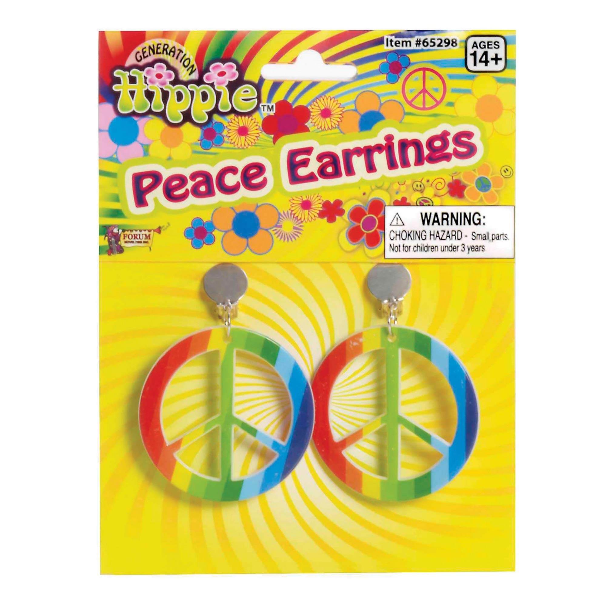 Bristol Novelty BA986 Rainbow Hippie Ear Ring, Womens, One Size