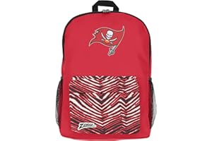 FOCO X ZUBAZ NFL Collab Zebra Printed Backpack, Tampa Bay Buccaneers