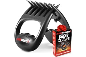 Alpha Grillers Meat Shredder Claws - BBQ Smoker Accessories Grilling Gifts for Men - Stocking Stuffers for Men - White Elephant Gifts Useful Ideas - Grill Tools for Pulled Pork