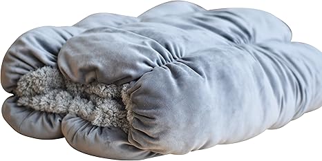 Amazon 送料無料 もぐる 着れる ふわふわあったかロールクッション ペットに人気 クッション 枕 グレー 抱き枕 オンライン通販