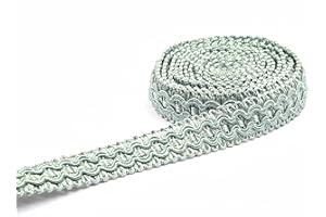 HedongHexi Gimp Braid Trim, 0.7 Inch / 10M(10.9 Yards) Fabric Trim for Curtains, Upholstery, Sewing, Polyester Hand DIY Crafts, Costume and Home Decorative