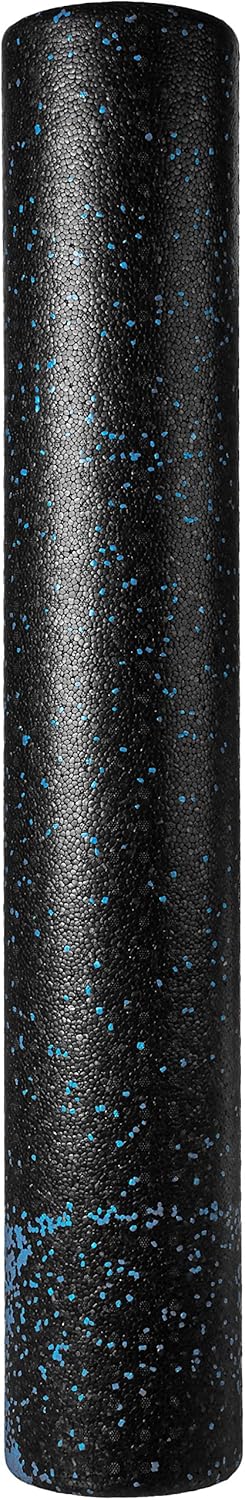 Basics High-Density Round Foam Roller, 36 Inches, Blue Speckled : Sports & Outdoors