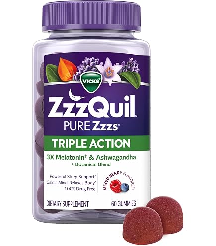 Amazon.com: VICKS Pure Zzzs Kidz + Immunity, Kids Melatonin Gummy