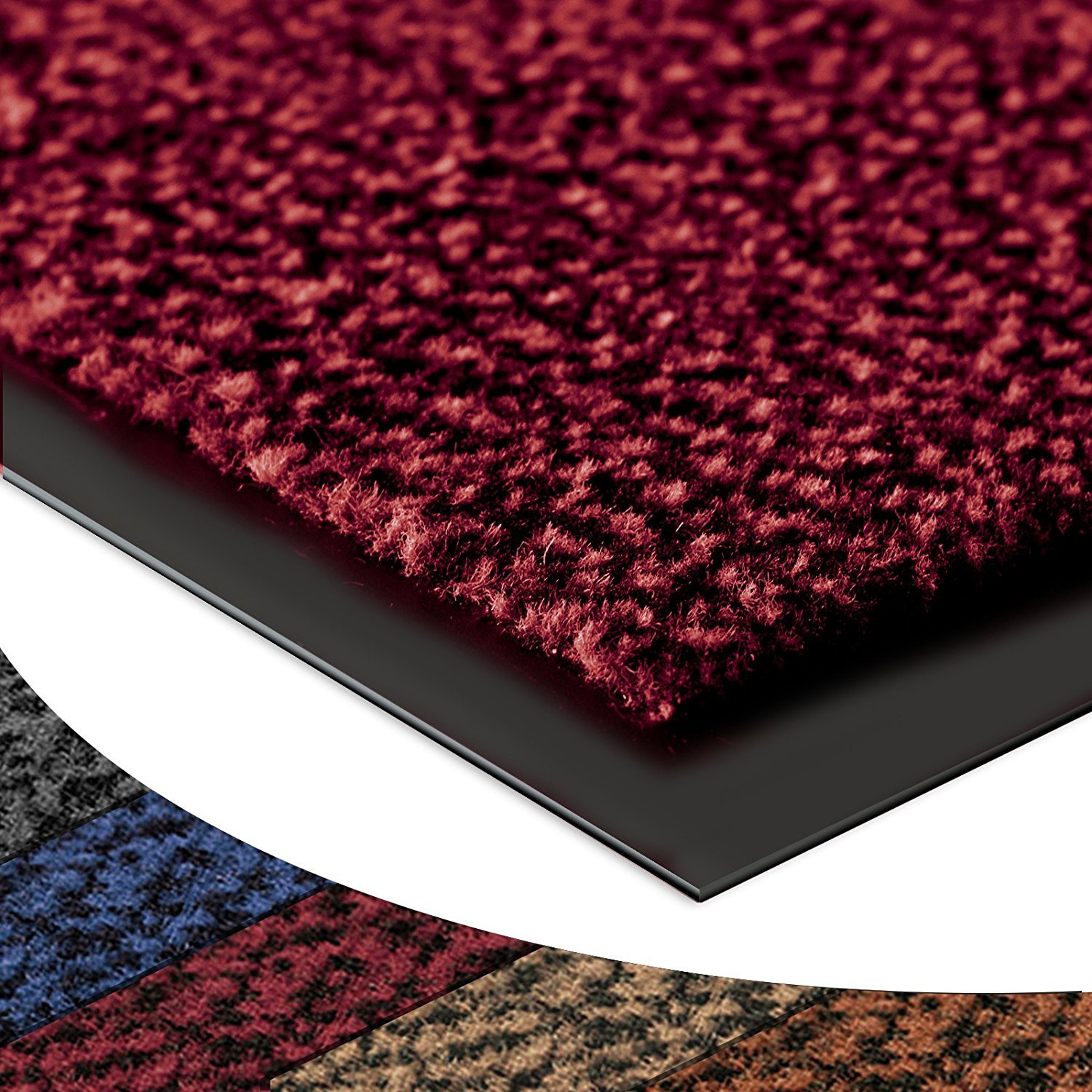 casa pura® Dirt Trapper Entrance Mat Sky | Non-Slip | Many Options | Red - Mottled - 90x120cm