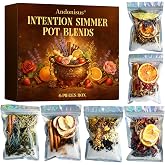 Simmer Pot Potpourri, Fall Potpourri Simmer Pot Mix, Intention Simmer Pot Blends, Stovetop Simmering Potpourri with for Christmas, Hostess Gifts, Meditation &amp; Ritual Spaces (6 pcs)
