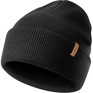 OLIKER Beanie for Men Women Soft Warm Double Layer Winter Hat Skull Cap Men Stocking Cap
