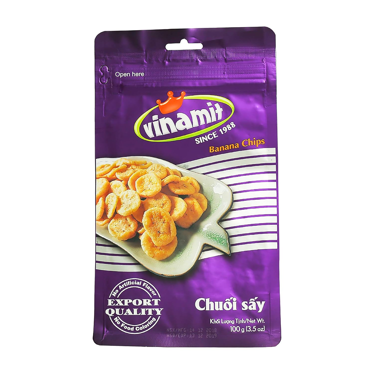 Vinamit Vacuum Dried Banana Chips (100G)