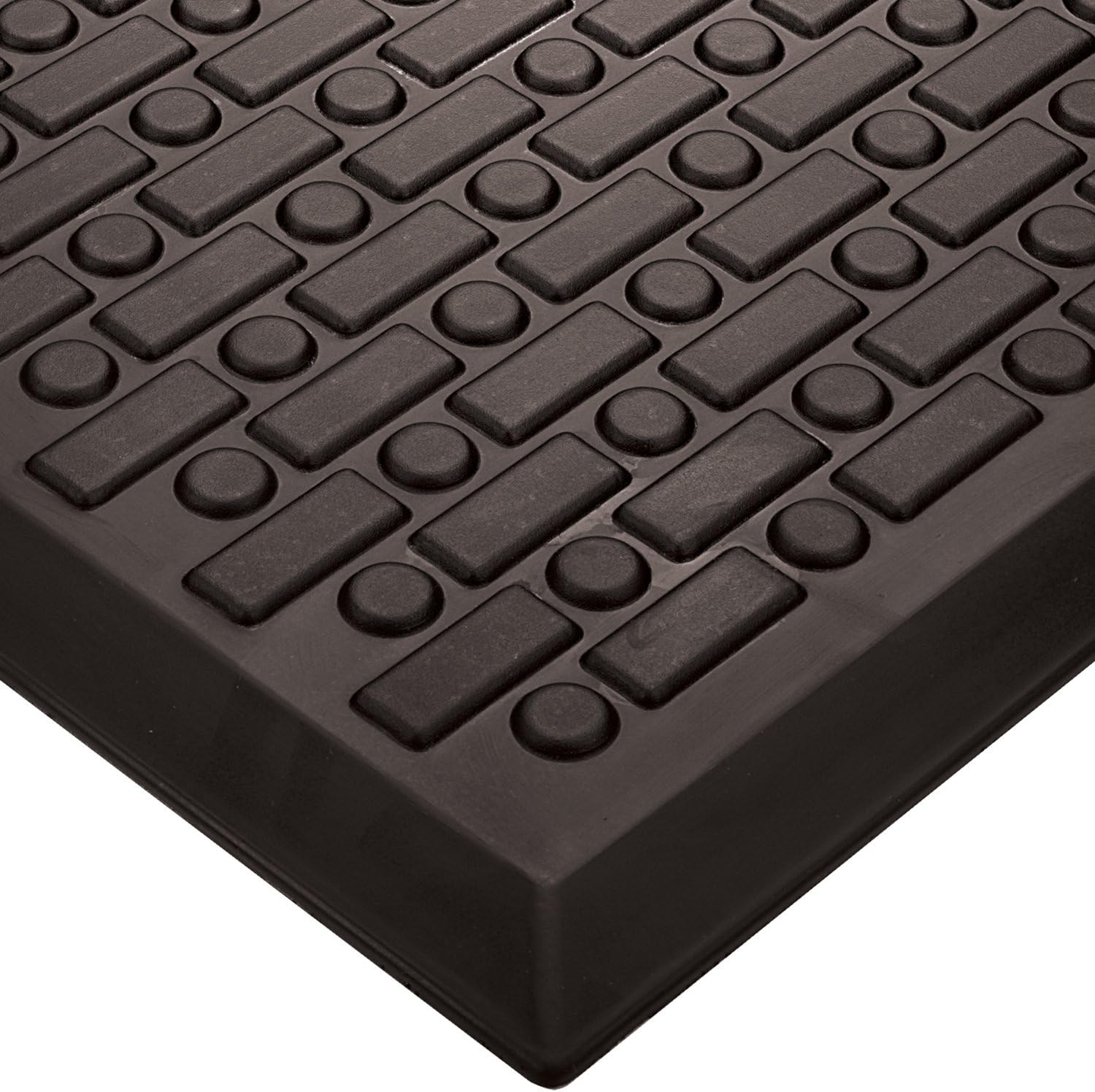 WearwellUrethane 501 Rejuvenator Ultra Soft-Cell Anti-Fatigue Mat, for Dry Areas, 2' Width x 3' Length x 5/8" Thickness, Black