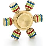 Spin Wars – 6 Sided Metallic Fidget Spinner Toy - Customizable, Glow in the Dark Anxiety, Stress Relief (1 Pack)