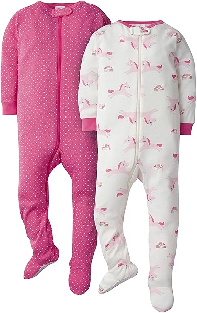 gerber fleece footed pajamas