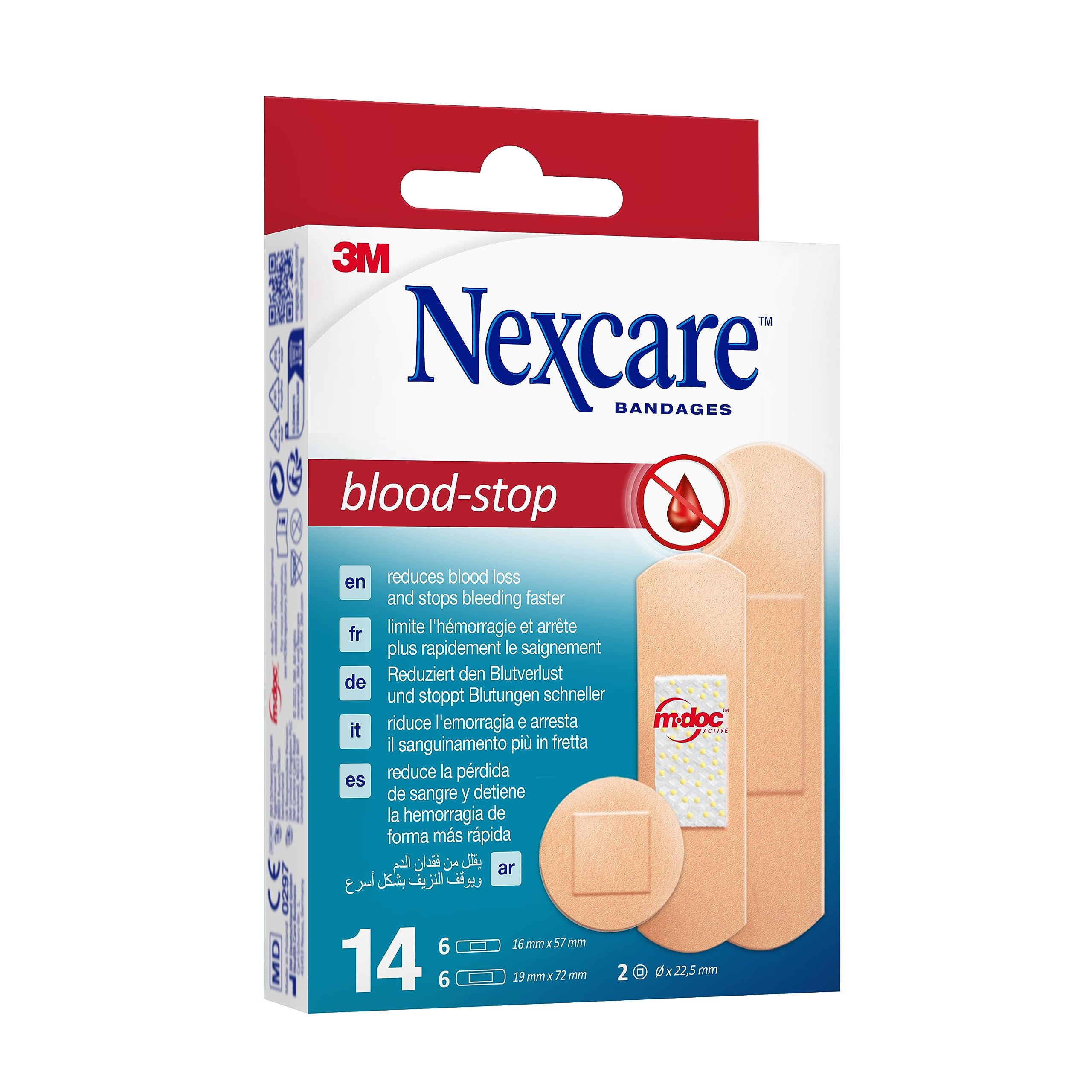 Nexcare Blood Stop Blutstillende Pflaster, assortiert, 14/Packung 3