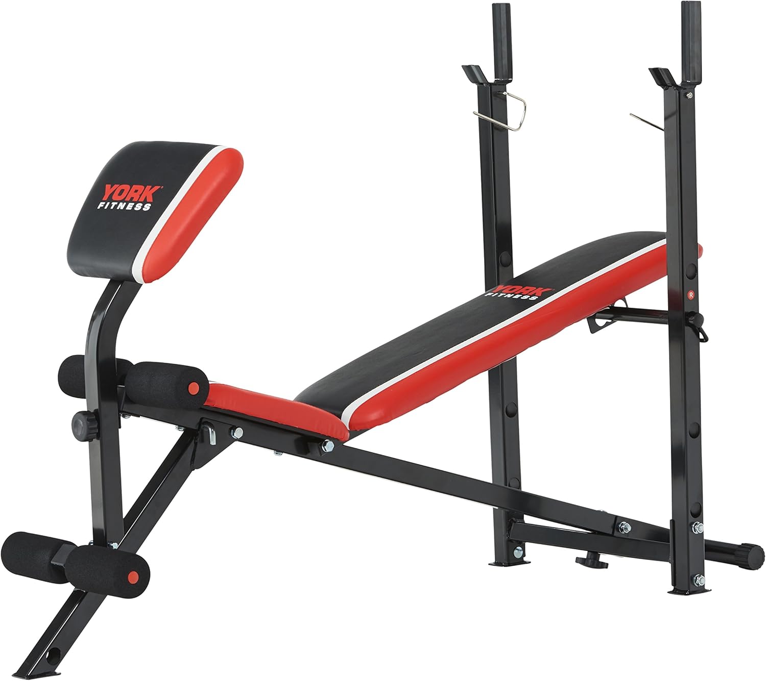 York Fitness Banco de musculación Warrior 2 en 1, con pupitre de ...
