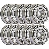 10 Shielded Bearing R2ZZ 1/8 x 3/8 x 5/32 inch Miniature Ball Bearings VXB Brand