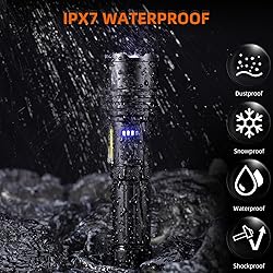 Rechargeable LED Flashlights High Lumens: 900,000