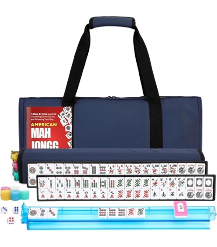 Amazon.com: Jongyance American Mahjong Set with Blue Carrying Bag