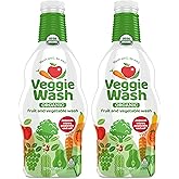 Veggie Wash Organic Fruit & Vegetable Wash, Certified Organic Produce Wash and Cleaner, 32-Fluid Ounce, Pack of 2