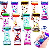 TGIQROVE 12 Pcs Liquid Motion Bubbler Sensory Toys, Liquid Timer AnxietyCalming Toys for Kids Adults, Party Favors, Classroom Prizes Easter Birthday Gift for Kids