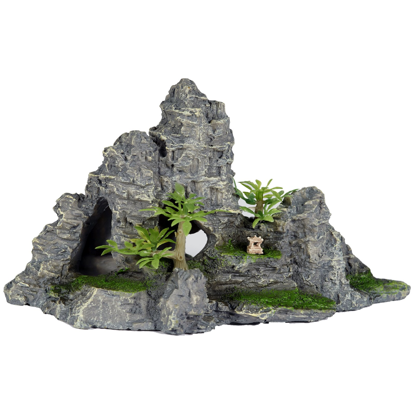 Pet Ting Jungle Mountain Aquatic Ornament - Aquarium Decoration - Vivarium Decoration