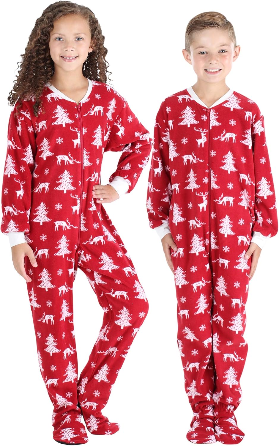 fleece footed pajamas