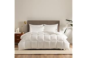 SERTA Down Illusion All Season Hypoallergenic Down Alternative Comforter with Corner Loops, King/Cal King, White