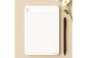 CLEVER SIGNS To Do List Notepad – (2 Pack, 50 Sheets Each) A5 Size (8.3"x5.8") Premium Thick Paper With Cardboard Back Support, Undated Daily Planner Notepad, Daily To Do List Notebook, Ruled Pages, Checkboxes, Deadline Column.