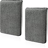 JNXIJ 2 PCS Car Interior Scrubbing Sponges, 5.7"×3.9" Microfiber Cleaning Scrub Pad with Two Sides, Soft Detailing Sponge Interior Scrubbing Applicator for Cars Trucks SUVs