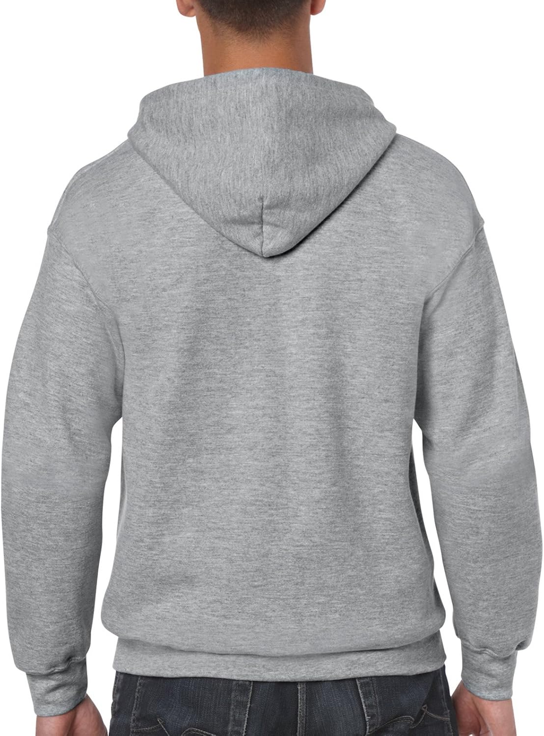 Gildan Men's Fleece Zip Hooded Sweatshirt at  Men’s Clothing store