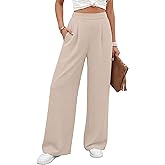 Caracilia Women Wide Leg Pants 2026 Summer High Waisted Business Casual Work Dress Pants Palazzo Slacks Trousers Outfits
