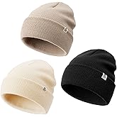 FURTALK Baby Beanie Knit Winter Hats 3 Pack for Infant Toddler Kids Skull Caps