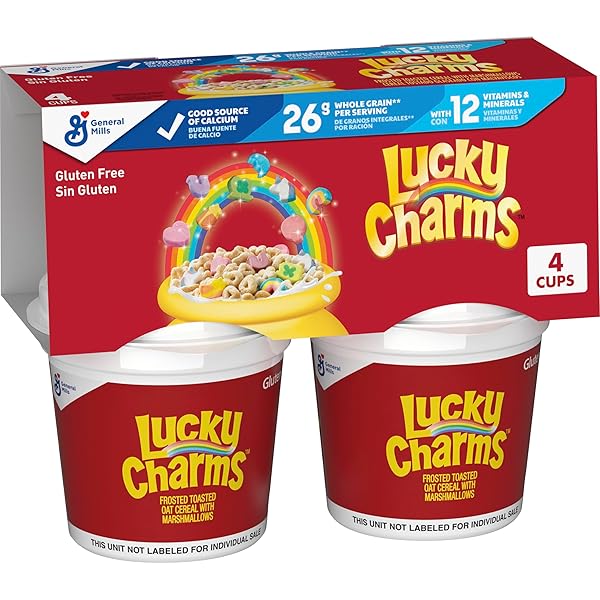 LUCKY CHARMS GLUTEN FREE CEREAL WITH MARSHMALLOWS, KIDS...