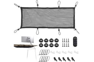 Under Desk Cable Management Net, 36PCS Under Table Cord Management Mesh Organizer Flexible Wire Hiders, Extra Large Capacity 