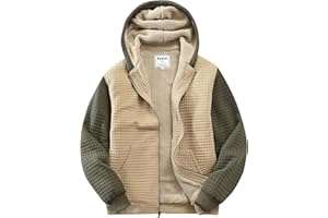 Fozexi Men's Fleece Heavyweight Full Zip Hoodie Sweatshirt Jacket Hooded for Men