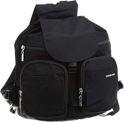 Amazon アトリエ サブ Atelier Sab アトリエサブ 2ポケットリュック 01 ブラック Atelier Sab アトリエサブ メンズ