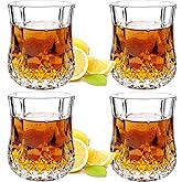 JAIEF 1.7 OZ Tequila Shot Glasses Heavy Base Shot Glass, Crystal Cordial Glasses (4)