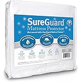 SureGuard Mattress Protectors Twin Size 100% Waterproof, Hypoallergenic - Premium Fitted Cotton Terry Cover - 10 Year Warranty