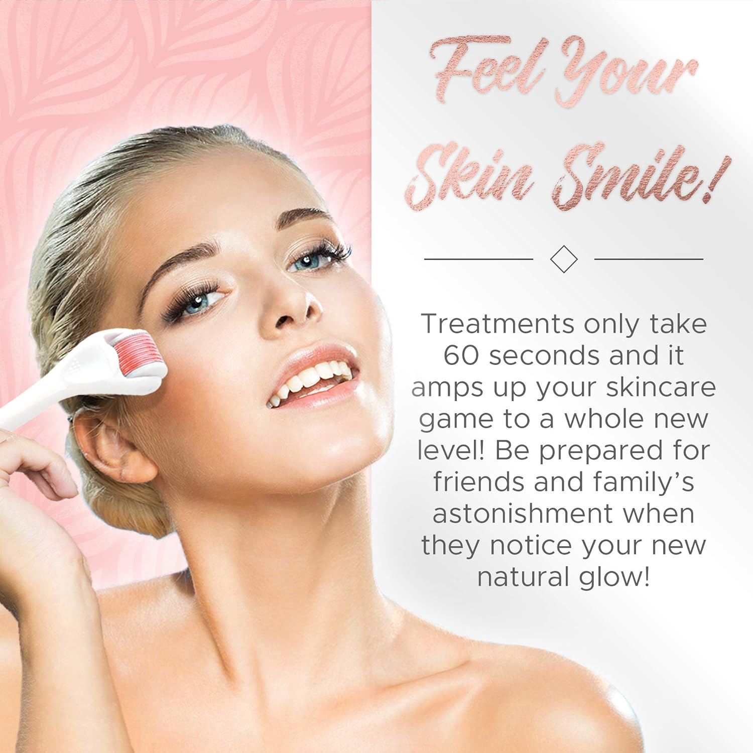 Derma Roller Microneedling Kit for Face 0.30mm - Complete Skin Set with Vitamin C Serum 20% Hyaluronic Acid - Microneedle Roller Microdermabrasion 540 Titanium Micro Needles - Includes 3 Free Ebooks: Beauty