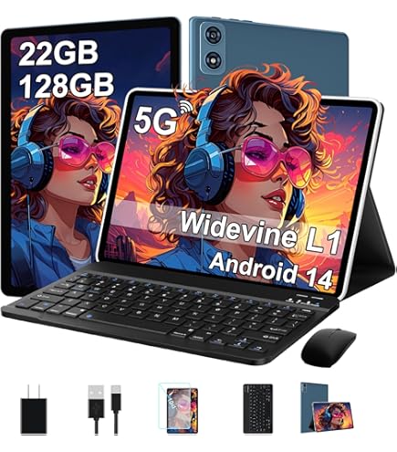 Amazon.com : 2025 Tablet 10 Inch Android 14 Tablets with Keyboard