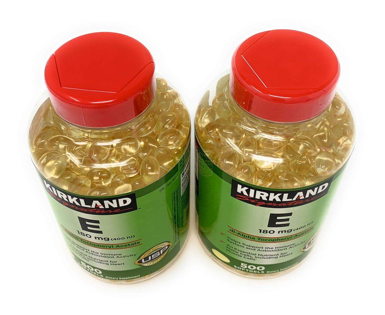 Kirkland Signature, Vitamin E 400 IU brdqt 500 Softgels (Pack of 2) 2