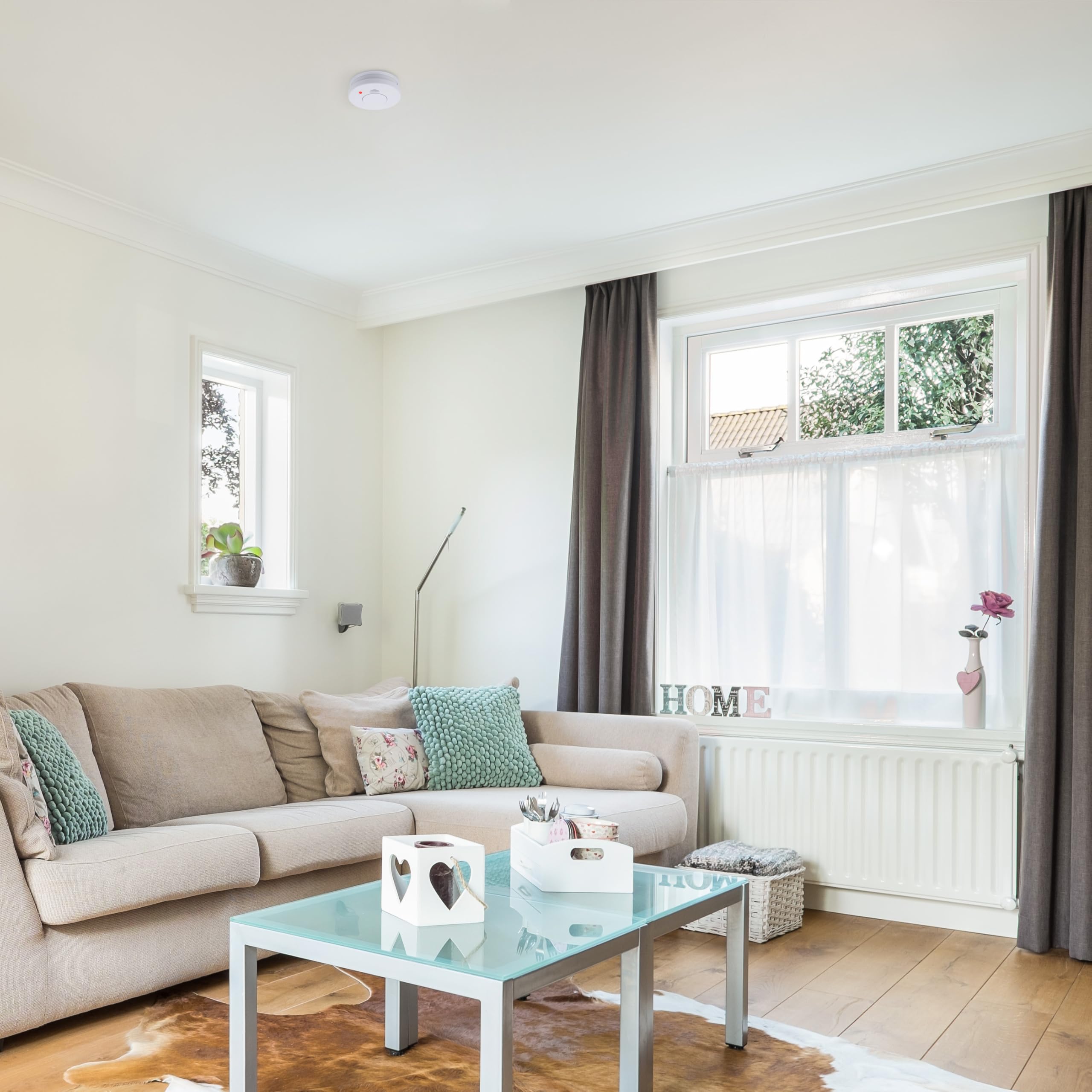 Smartwares Rauchmelder - Optischer Sensor - TÜV geprüft - Auswechselbare Batterie 5 Jahre - Testtaste - 85 dB - FSM-11512 2