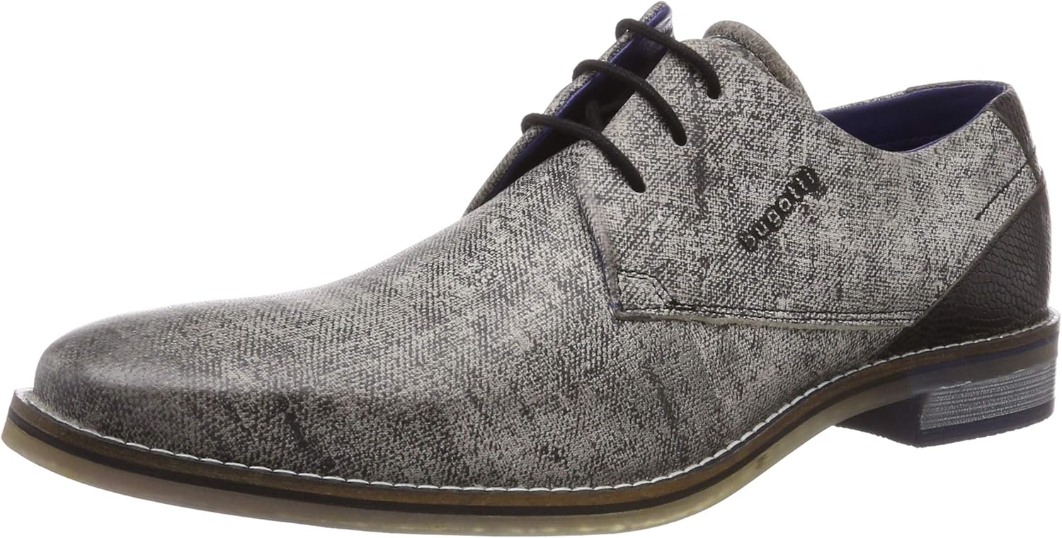 Buy Bugatti Men Light Grey Lace Ups Formal Shoes at Amazon.in