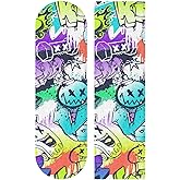 Kigai Street Art Graffiti Skateboard Grip Tape, Bubble Free Anti Slip Longboard Grip Tape Sheet Sticker Deck Sandpaper for Rollerboard, 44 x 10 Inch,g300868962p670c711s1497