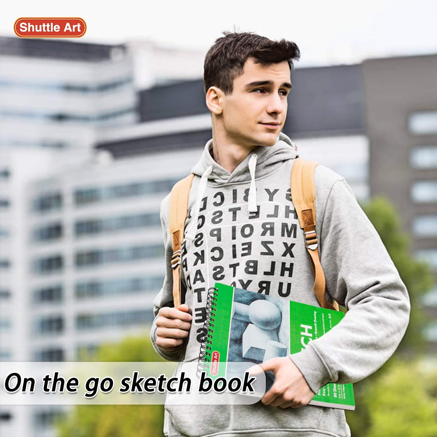 Artists Sketch Books, 9 x 12 Shuttle Art 160 Sheets of Sketch Paper pad Ideal for Drawing and School Supplies (2 Pack): Arts, Crafts & Sewing