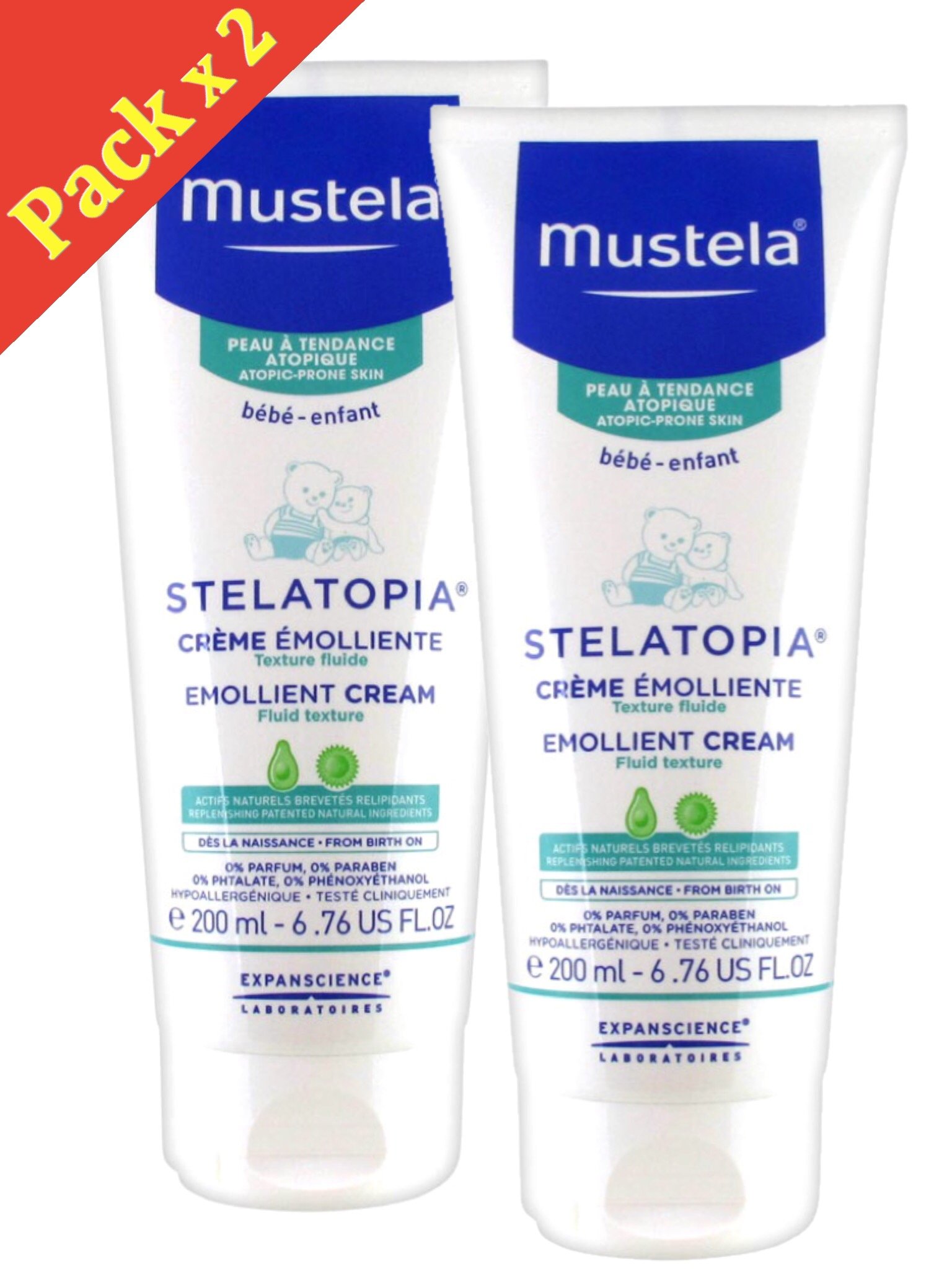 mustela emollient cream 200ml