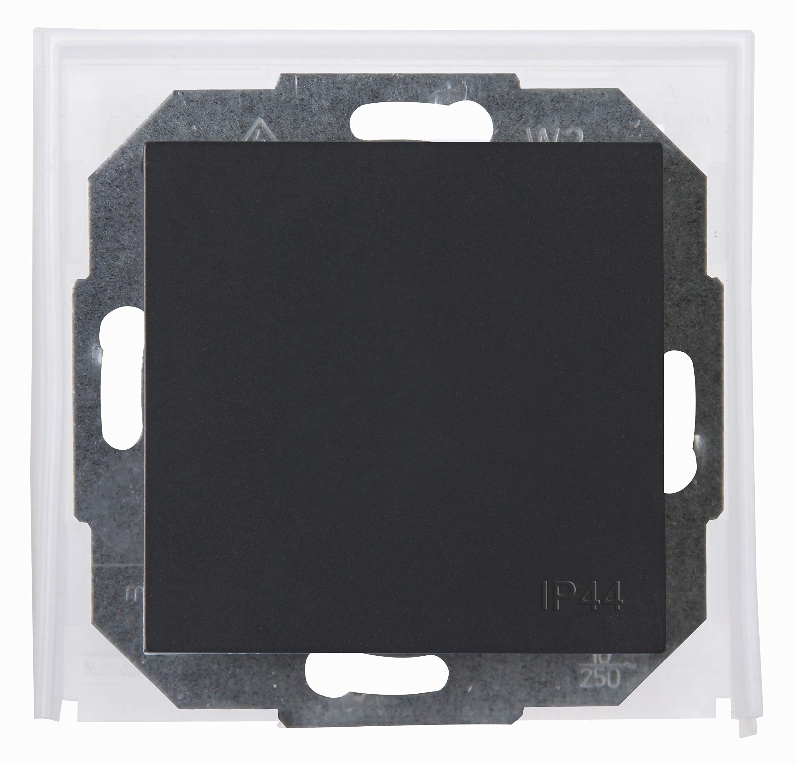 Kopp Athenis 699615086 Flush-Mounted On/Off Switch for Wet Rooms Anthracite 699647089