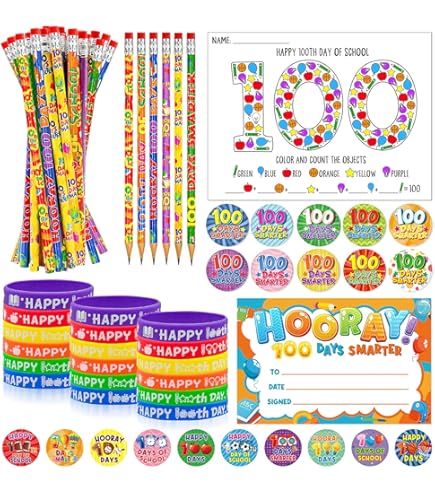 Gumball Machine For Kids 30 Pcs Happy 100th Day Coloring Poster Pack With 30 Stacking Crayons For School Party Favors,100 Days Of School Ideas Project Chart Fill In Poster School Craft Classroom