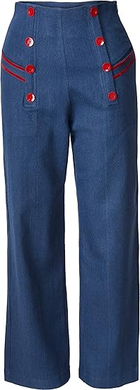 Küstenluder Damen Jeans Lilith Sailor Highwaist Marlene Hose