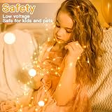 Ollny 5m 50 LED Battery Fairy Lights Copper Wire Warm White view 9