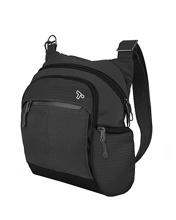Travelon Diebstahlschutz Active Tour Messenger Bag, schwarz (schwarz) - 43124 500
